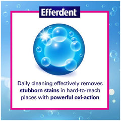 Efferdent odor control for fresh dentures
