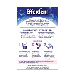 Trusted Efferdent oral care brand packaging