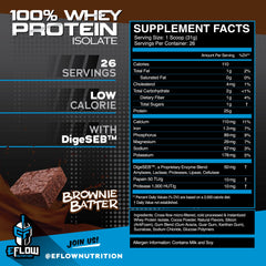 eflow nutrition post-workout brownie batter shake appears ready-to-drink after training