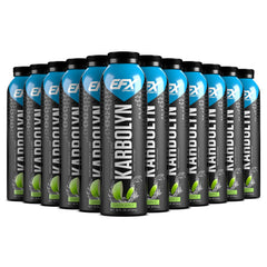 EFX Sports front packaging showing green apple flavor and 12-pack benefit