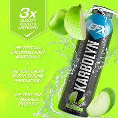 EFX Sports Karbolyn mixed in water glass offering fast-absorbing hydration