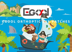 Close-up of the ultra-gentle adhesive on EGOOL eye patch
