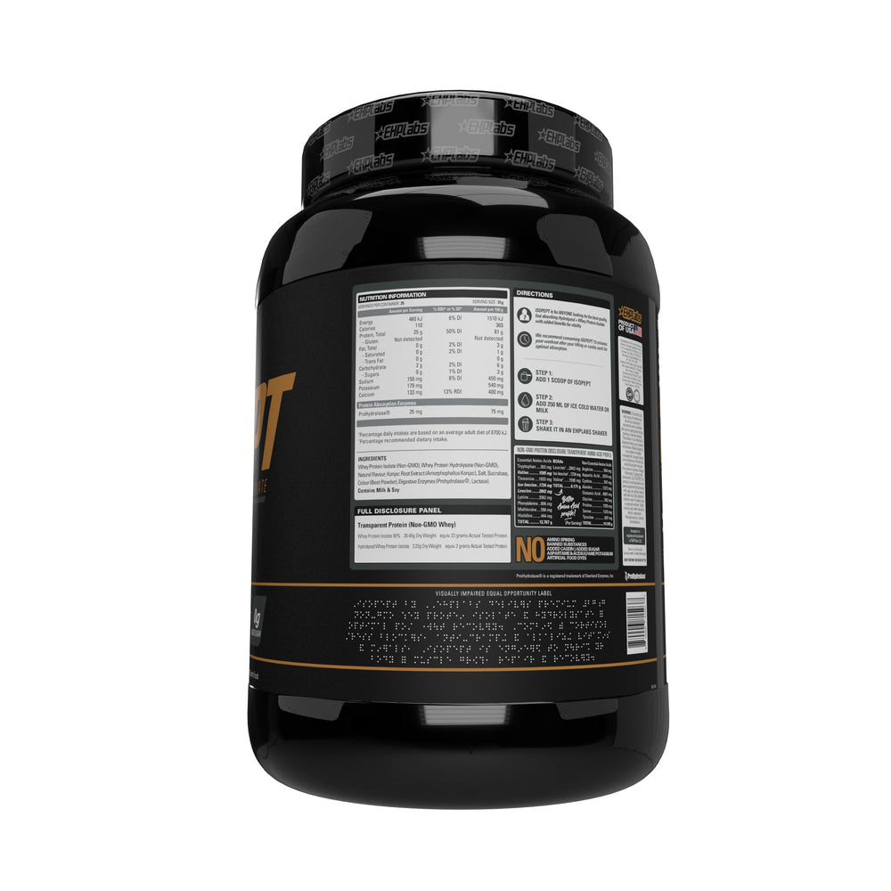 EHPlabs IsoPept digestive enzymes indicate reduced bloating and easier digestion