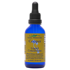 Bottle of Eidon Copper Ionic Minerals liquid supplement (2 oz)