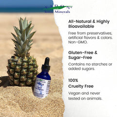 Diagram highlighting minerals and ingredients in Eidon formula