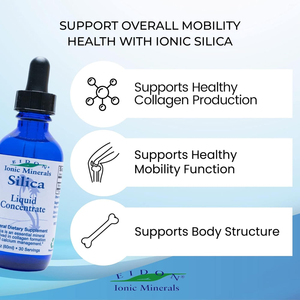 Graphic illustrating silica benefits for hair, skin, and nails