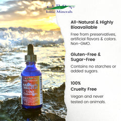 Product packaging highlighting all-natural ingredients and USA-made claim