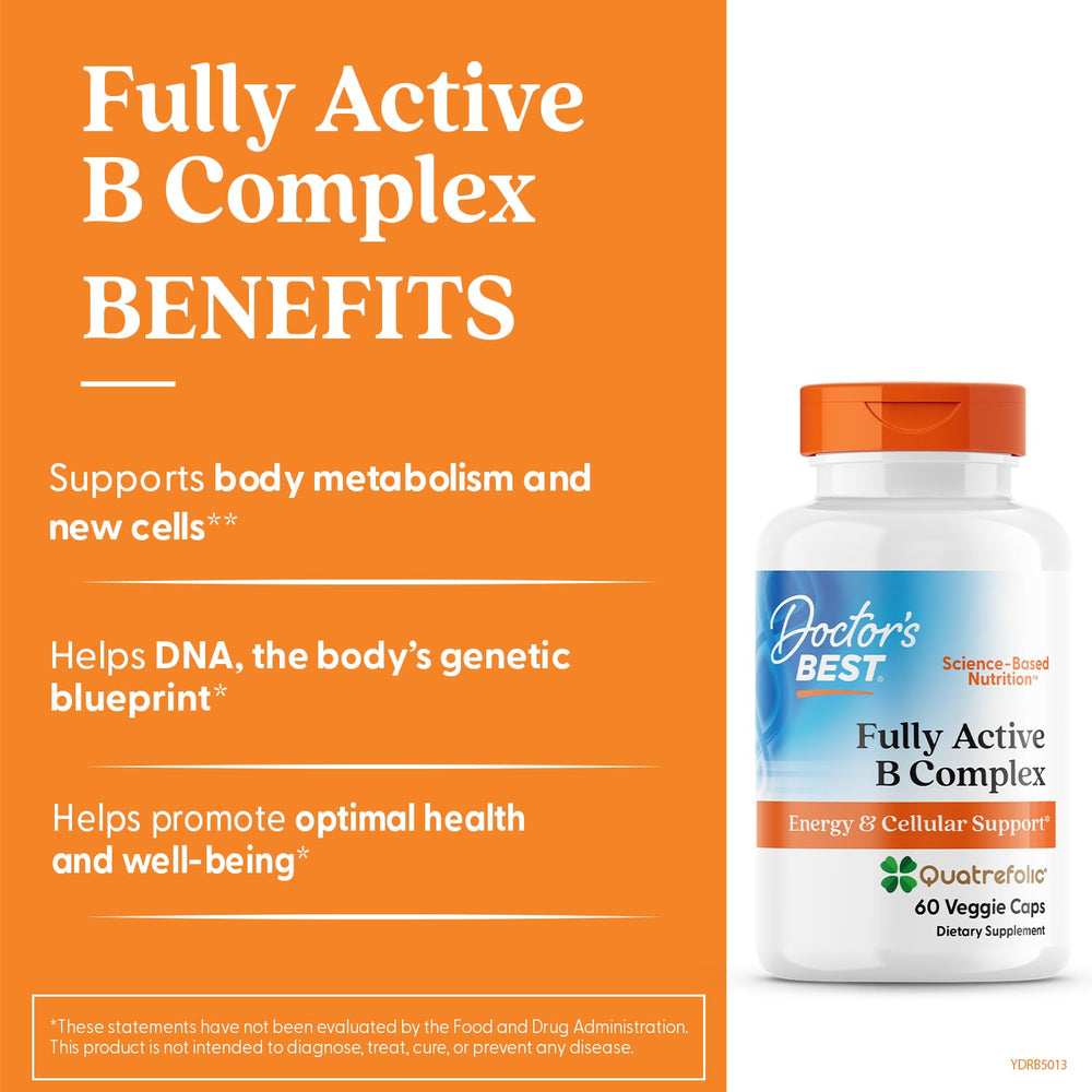 Eight B vitamins supporting energy metabolism