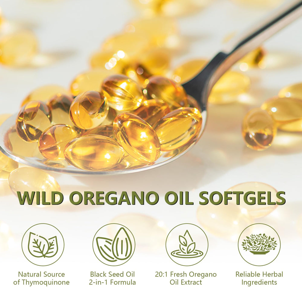 Softgel capsules in an airtight bottle