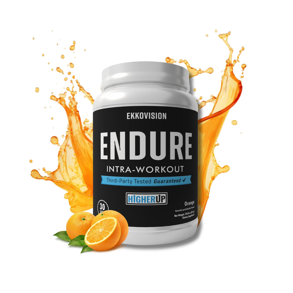 Ekkovision Endure Intra Orange tub front view for during-workout hydration