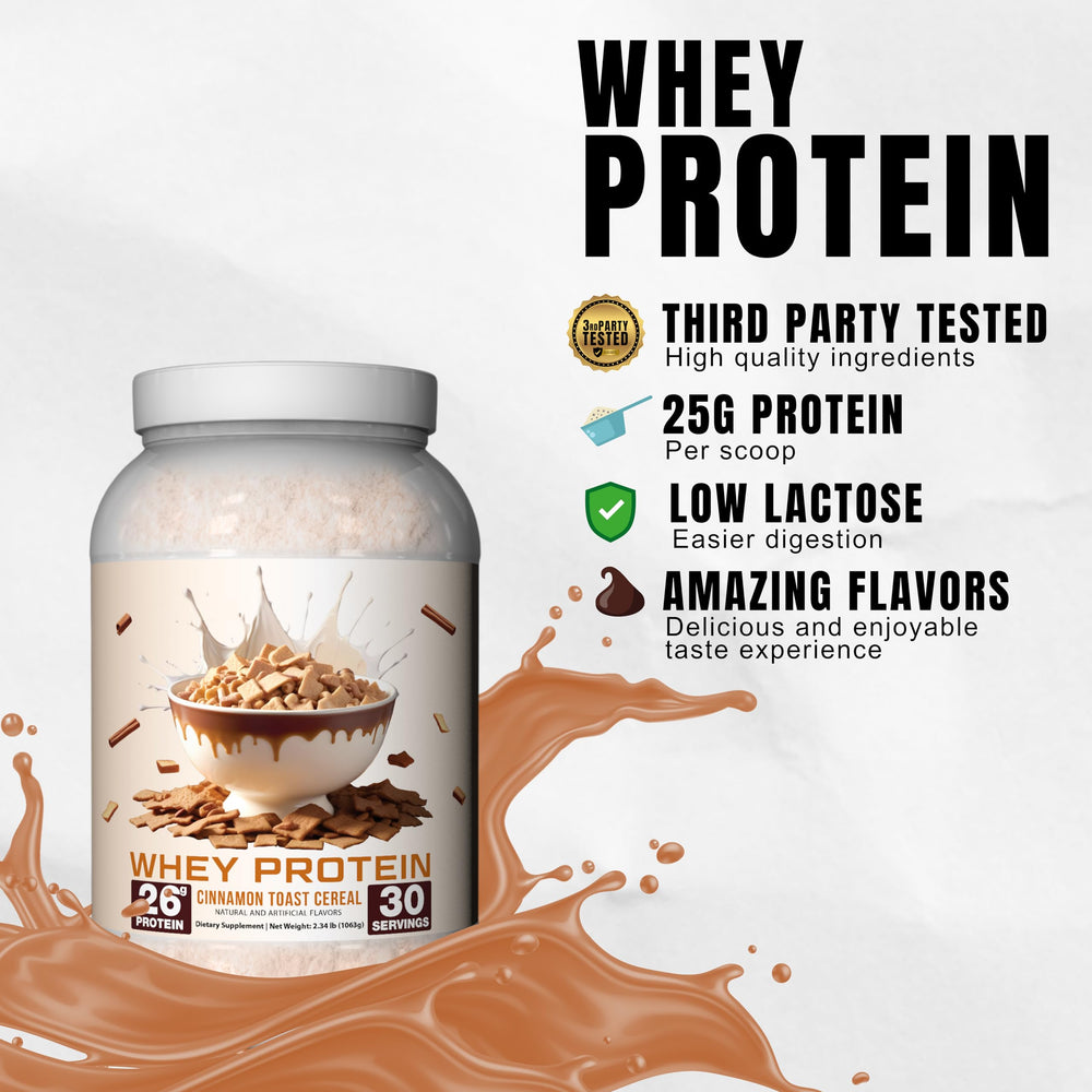 Ekkovision protein shake glass with creamy texture ideal for smoothies.