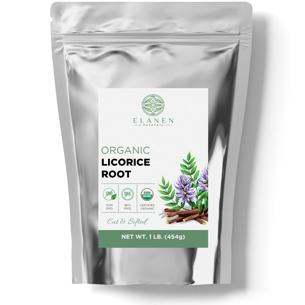 Organic licorice root 1 lb loose chips