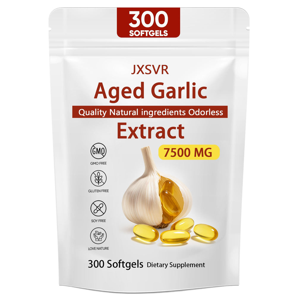 Front view of Elare Aged Garlic Extract bottle