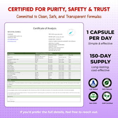 Capsules spilling from bottle showing size and color