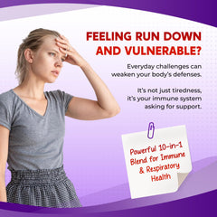 Close-up of the bottle label detailing Elderberry Quercetin Turmeric Zinc