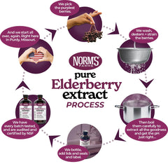 Ingredients: elderberry, water, trace malic acid