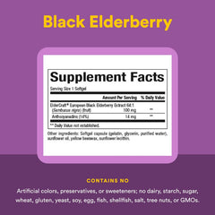 ElderCraft European Black Elderberry Extract label