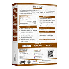 Close-up of licorice (mulethi) powder texture