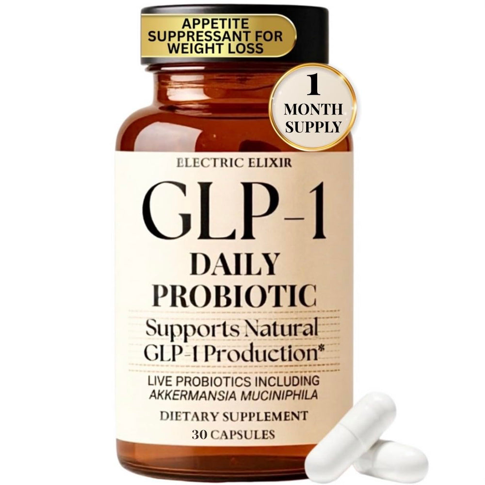 Electric Elixir GLP-1 bottle with Akkermansia for appetite support