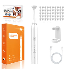 Electric flosser device with four speed settings