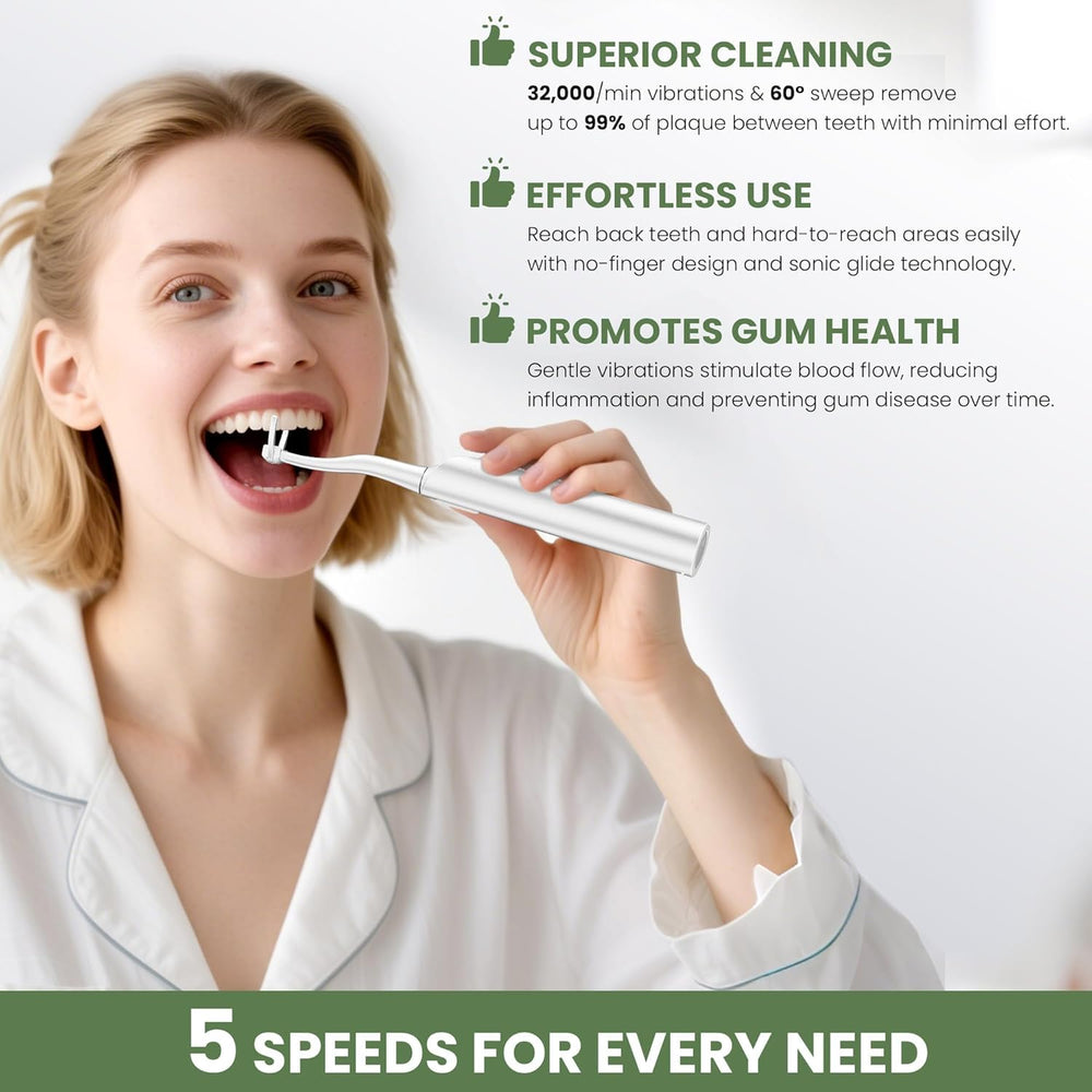 Box includes 54 replacement floss heads for family use