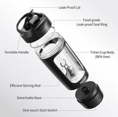 22oz (650ml) capacity with measurement markings