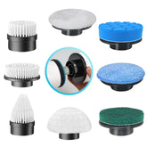 Corner brush head for electric spin scrubbers