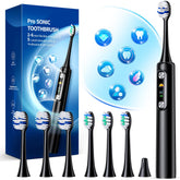 Adult electric toothbrush with LED display