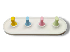 Front view of Electric Toothbrush Head Holder for Oral-B with 4 heads