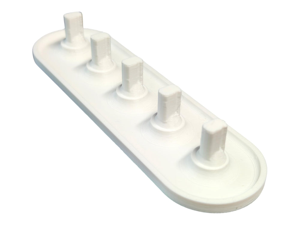 Electric Toothbrush Head Holder for Oral-B holding 2 to 6 toothbrush heads on bathroom counter