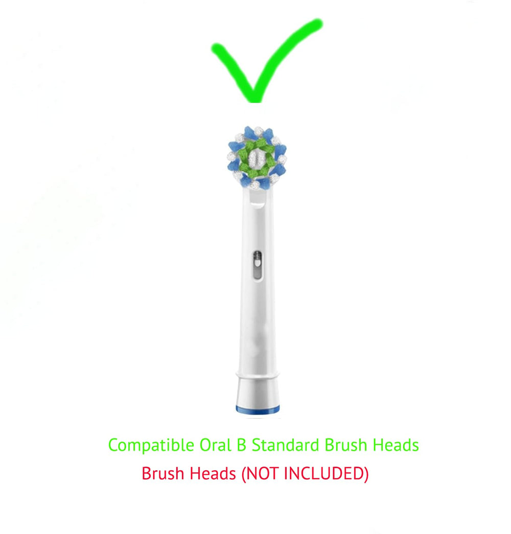 Space-saving holder for 2-6 Oral-B standard brush heads