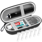 Front view of the electric toothbrush travel case