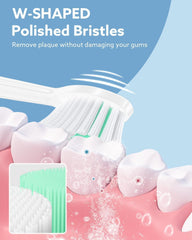 Side profile of rechargeable sonic toothbrush