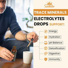 Natural electrolytes and fulvic acid promoting pH balance