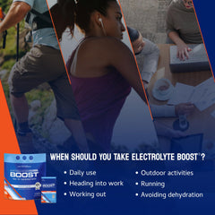 Box of 14 electrolyte packets for hydration on the go