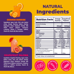 Sugar-free citrus flavor sticks ready to mix