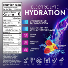 16-pack Strawberry Lemon electrolyte packets packaging