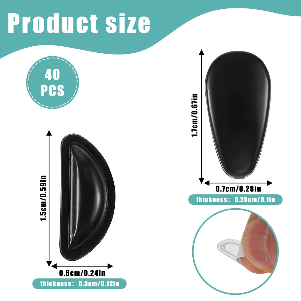 Close-up of comfortable silicone airbag nose pad design