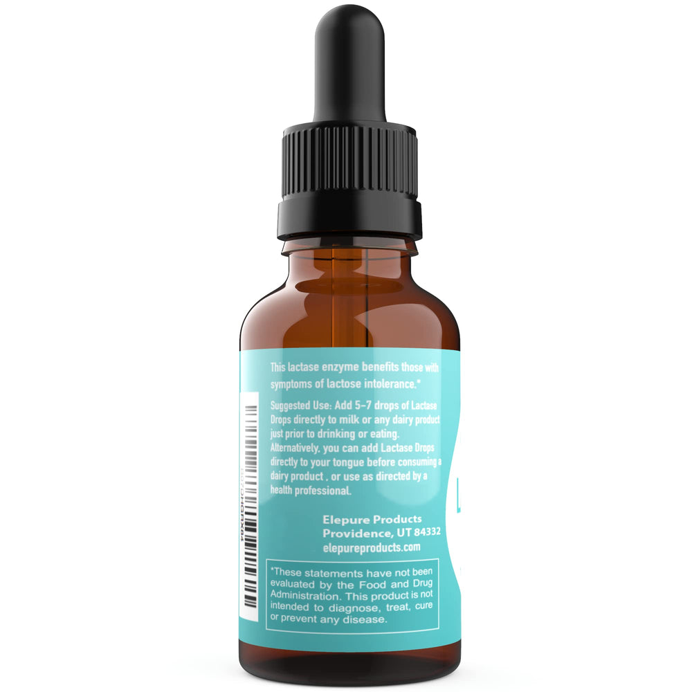 Ingredients and natural formulation of Elepure Lactase Drops