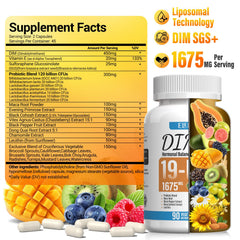 90 vegan capsules of ELERULE DIM SGS