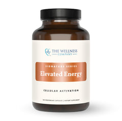 The Wellness Company Elevated Energy bottle on white background