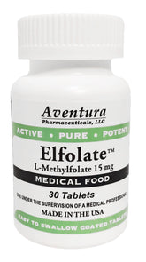 ELFOLATE 15mg L-Methylfolate Medical Food tablet front view