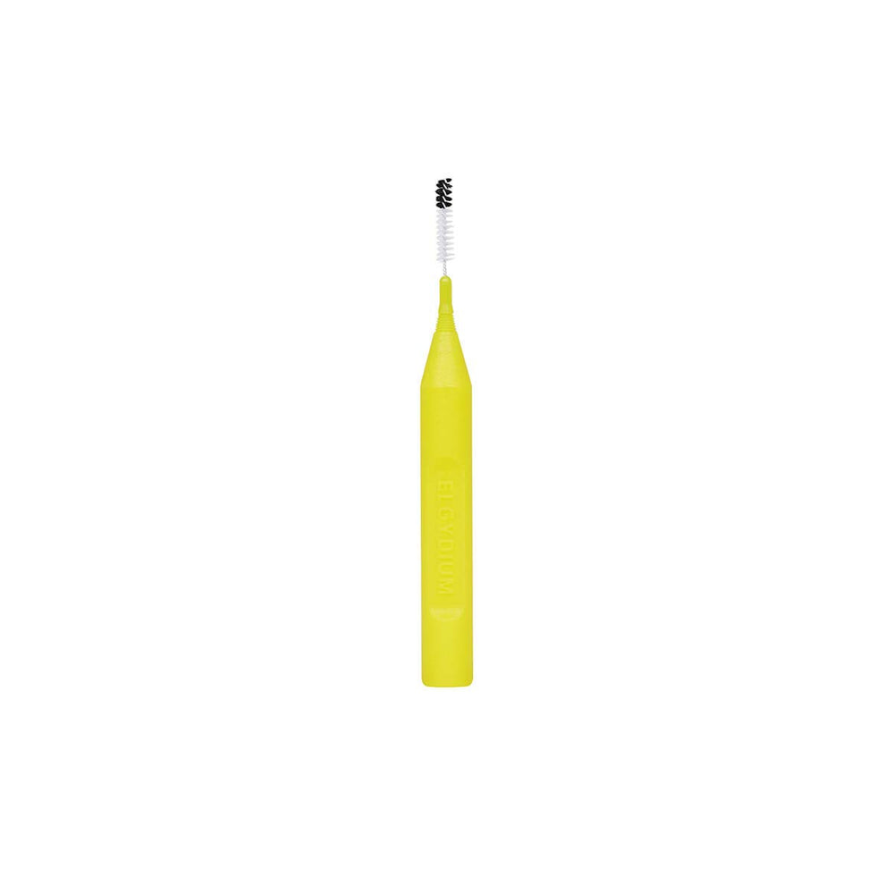 Close-up of Elgydium Clinic Mono Compact Yellow 1mm cosmetic tool