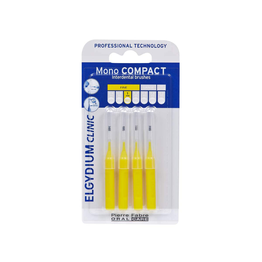 Elgydium Clinic Mono Compact Yellow 1mm with compact yellow design
