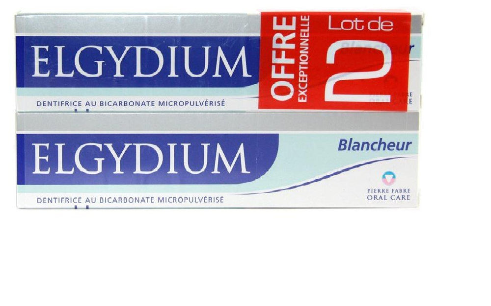 Elgydium Whitening Toothpaste with Bicarbonate - 2x75 ml pack