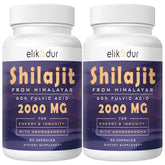 Elikadur 2000mg Shilajit capsules bottle and packaging