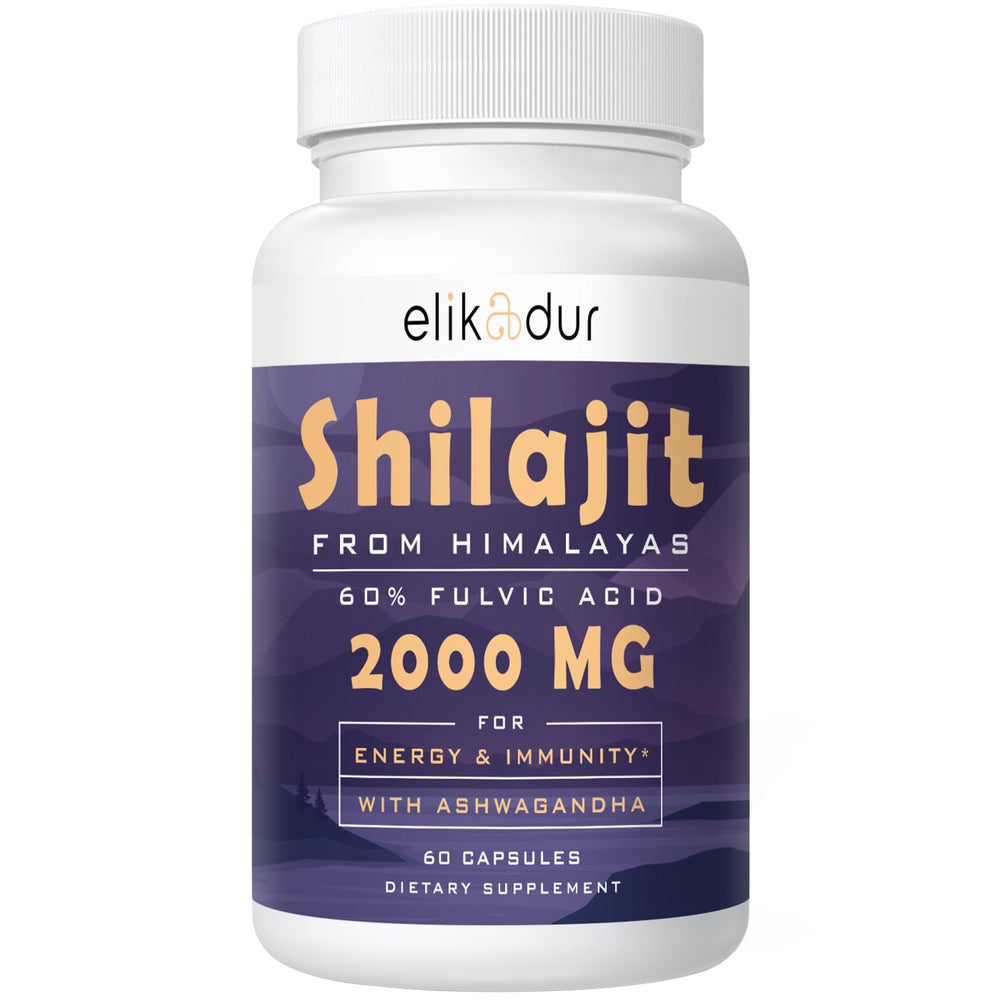 Elikadur Shilajit Capsules bottle front