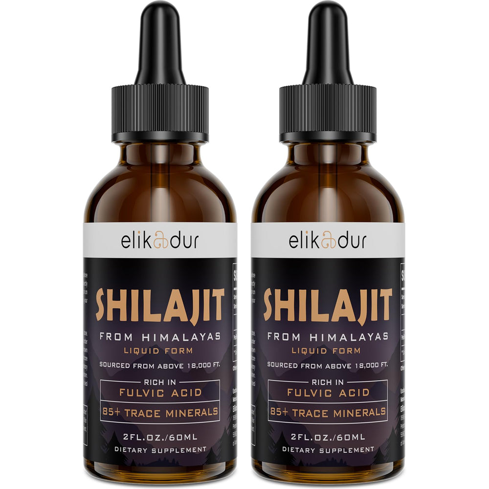 Elikadur Shilajit Himalayan Organic Drops bottle