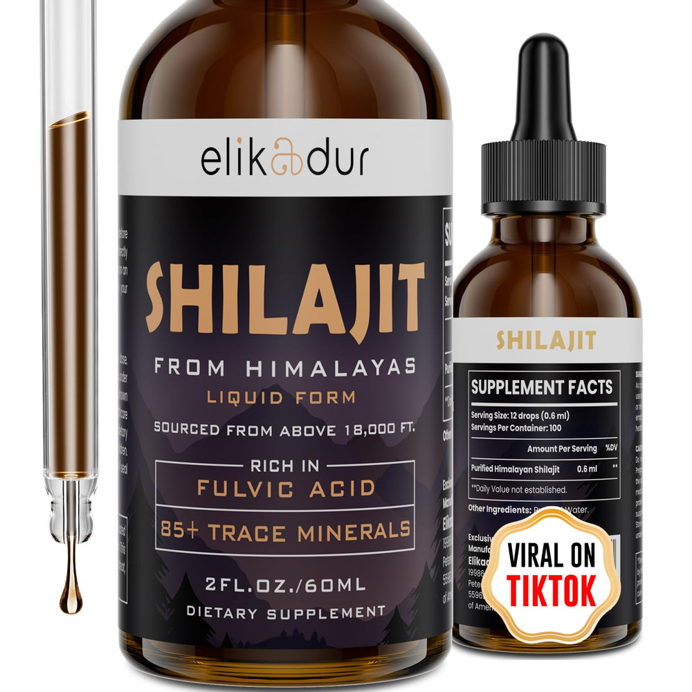 Elikadur Shilajit Drops 60ml bottle front view