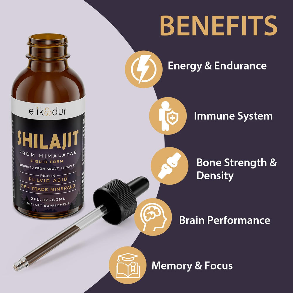 Shilajit drops providing antioxidant support